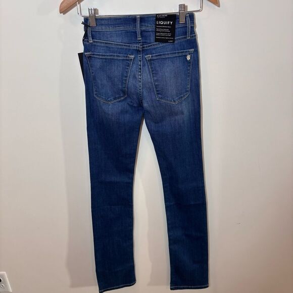 Black Orchard Gigi High Rise Straight Leg NEW Size 24 Color Little Boy Blue - Picture 6 of 15